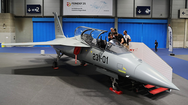 The fixed-wing and rotary-wing aircraft we can see at FEINDEF 25